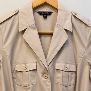 Petite Brooks Brothers Safari Style Beige/Khaki Dress Size 10P